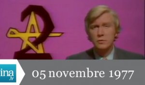 20h Antenne 2 du 05 novembre 1977 - tension au Sahara - Archive INA