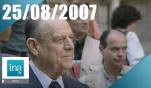 20h France 2 du 25 Août 2007 - Raymond Barre est mort | Archive INA