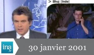 20h France 2 du 30 janvier 2001 - Tremblement de terre en Inde - Archive INA