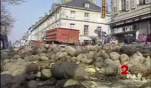 Manifestation d'agriculteurs en Bretagne