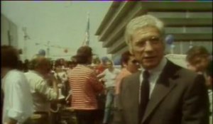 Yves Montand tourne "I Comme Icare" d'Henri Verneuil à Cergy-Pontoise - Archive INA