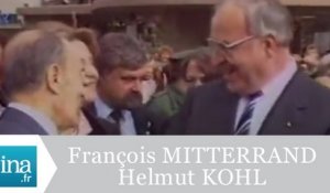 François Mitterrand et Helmut Kohl à Berlin - Archive INA