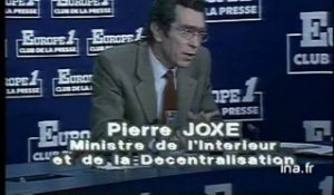 Pierre Joxe au Club de la Presse d'Europe 1