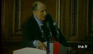 Extrait de l'intervention de François Mitterrand à la Sorbonne