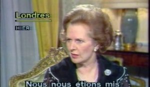 Margaret THATCHER  furieuse envers le parlement européen - Archive vidéo INA