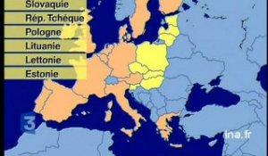 Carte palette de l'Europe des 25