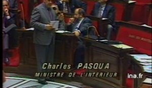 Charles Pasqua à l'Assemblée nationale