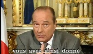 Voeux de Jacques Chirac