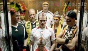 Fans de football anglais face aux fans allemands