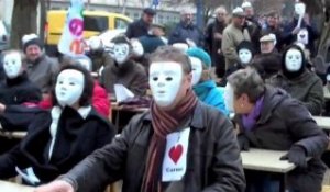 Arras : manifestation devant le lycée Carnot, le 5 février