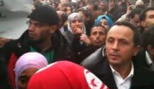 Manifestation devant l'ambassade de Libye à Tunis