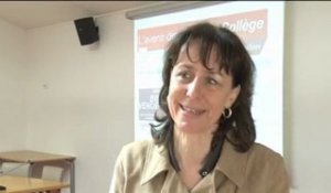 Fabienne Keller présente son rapport sur les Années Collège