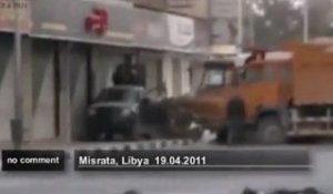 Violents combats dans les rues de Misrata - no comment