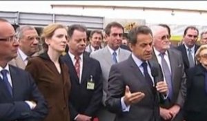 N. Sarkozy à la Scierie d'Egletons