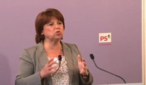 Déclaration de Martine Aubry à l'issue du Bureau National du 17 mai 2011