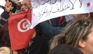 Manifestation pour la journée de la liberté de la presse. Tunis, le 3 mai 2011