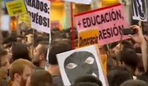 Une marée humaine contre l'austérité en Espagne