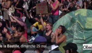 French Revolution : les "indignés" se rassemblent à la Bastille