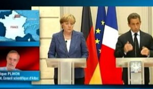 Europe : Le couple Merkel-Sarkozy annonce une série de mesures pour enrayer la crise