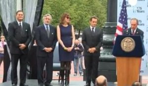 Sarkozy marque les 125 ans de la Statue de la Liberté