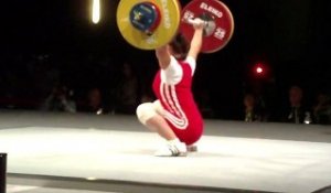 Weightlifting World Championships Paris 2011 - W63kg - World Champion at C&J Maiya MANEZA - Snatch 3 - 109kg