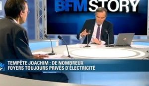 Info BFMTV : 220.000 foyers toujours privés d’électricité