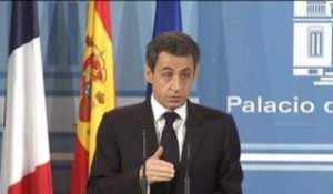 Déclaration conjointe de N. Sarkozy et M. Rajoy