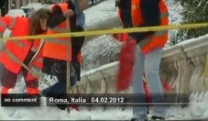 Italie : Rome lutte contre une neige tenace - no comment
