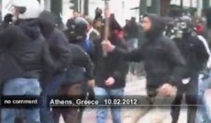 Affrontements lors de la grève en Grèce - no comment