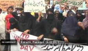 Manifestation anti-Saint-Valentin au Pakistan - no comment