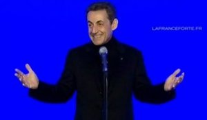 NIcolas Sarkozy inaugure son QG de campagne