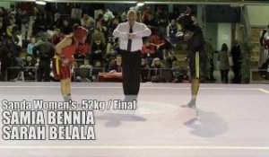 Championnat de France 2012 de Wushu Sanda / finale -52 kg / Sarah Belala vs Samia Bennia