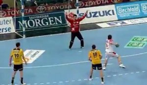 Bundeliga Handball / Rhein Neckar Löwen vs SC Magdebourg / Arrêt de Stojanovic