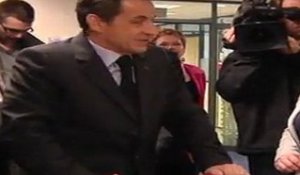 Nicolas Sarkozy en visite à la Maison de l'Emploi de Vitré