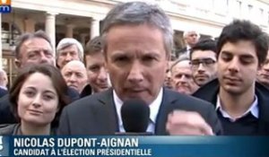 Dupont-Aignan, candidat officiel, veut offrir "une autre politique"