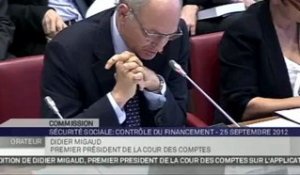 Audition de Didier Migaud, premier président de la Cour des Comptes