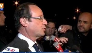 Hollande : "je suis premier, c’est un désaveu pour le président sortant"