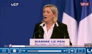 Évènements : Discours de Marine Le Pen