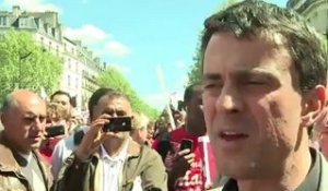 Intervention de Manuel Valls lors de la manifestation du 1er Mai