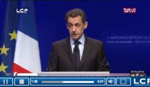 Évènements : Discours de Nicolas Sarkozy au Trocadéro