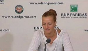 Roland Garros, 2e tour - Kvitova : “Je n’ai pas de pression sur moi”