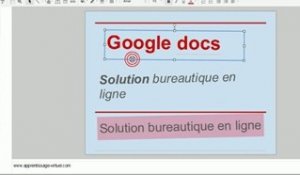 Zone de texte dans une présentation Google Docs