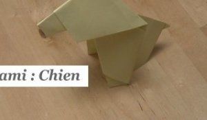 Origami : Chien en papier - HD