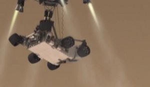 Animation : l'atterrissage du rover Curiosity