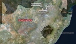 Afrique du sud: La police déployée près d'une mine...