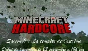 Bande annonce Minecraft Hardcore saison 9 : La tempête de l'extrême