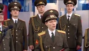 James bond main theme Skyfall (by Adele) singing by Russian army choir. Beautiful.