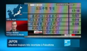 Japon - De la fumée s'échappe du réacteur 2 de Fukushima, situation stable pour le n°3