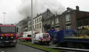 Incendie rue de la Grappe à Dison