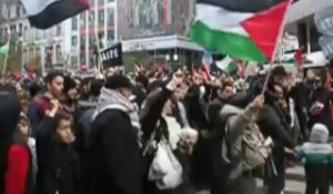 Manifestation pro-Palestine dans le centre-ville de Bruxelles